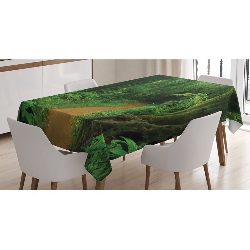 East Urban Home Ambesonne Tropical Tablecloth Tropical Jungle