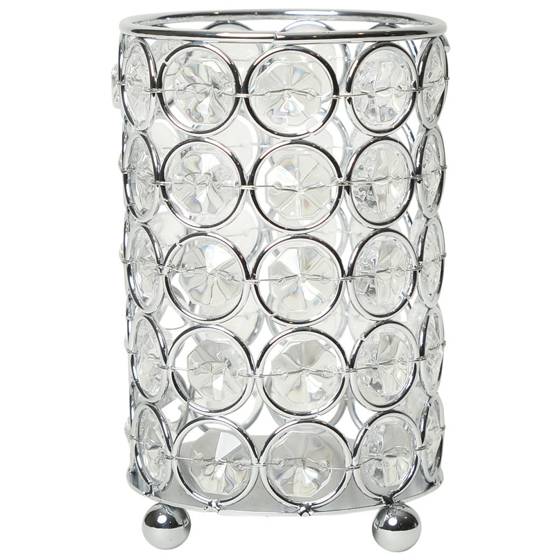 Elipse Metal Crystal Votive Holder