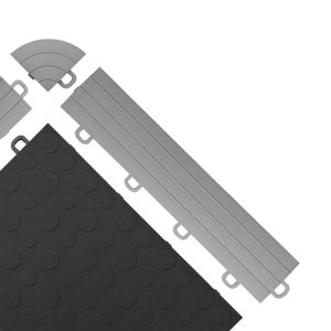 Interlocking Ramp Edges in Gray with Loops