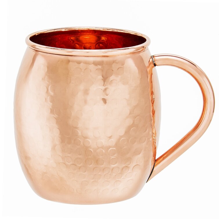 MOSCOW MULE HAMMERED MUG  SOLID COPPER 16 OUNCE  4 NEW  BAR BEER