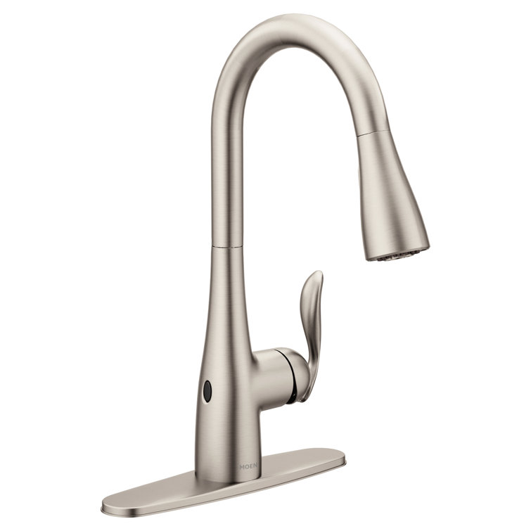 Arbor Pull Down Touchless Single Handle Kitchen Faucet with MotionSense and  Power Clean  Technologies