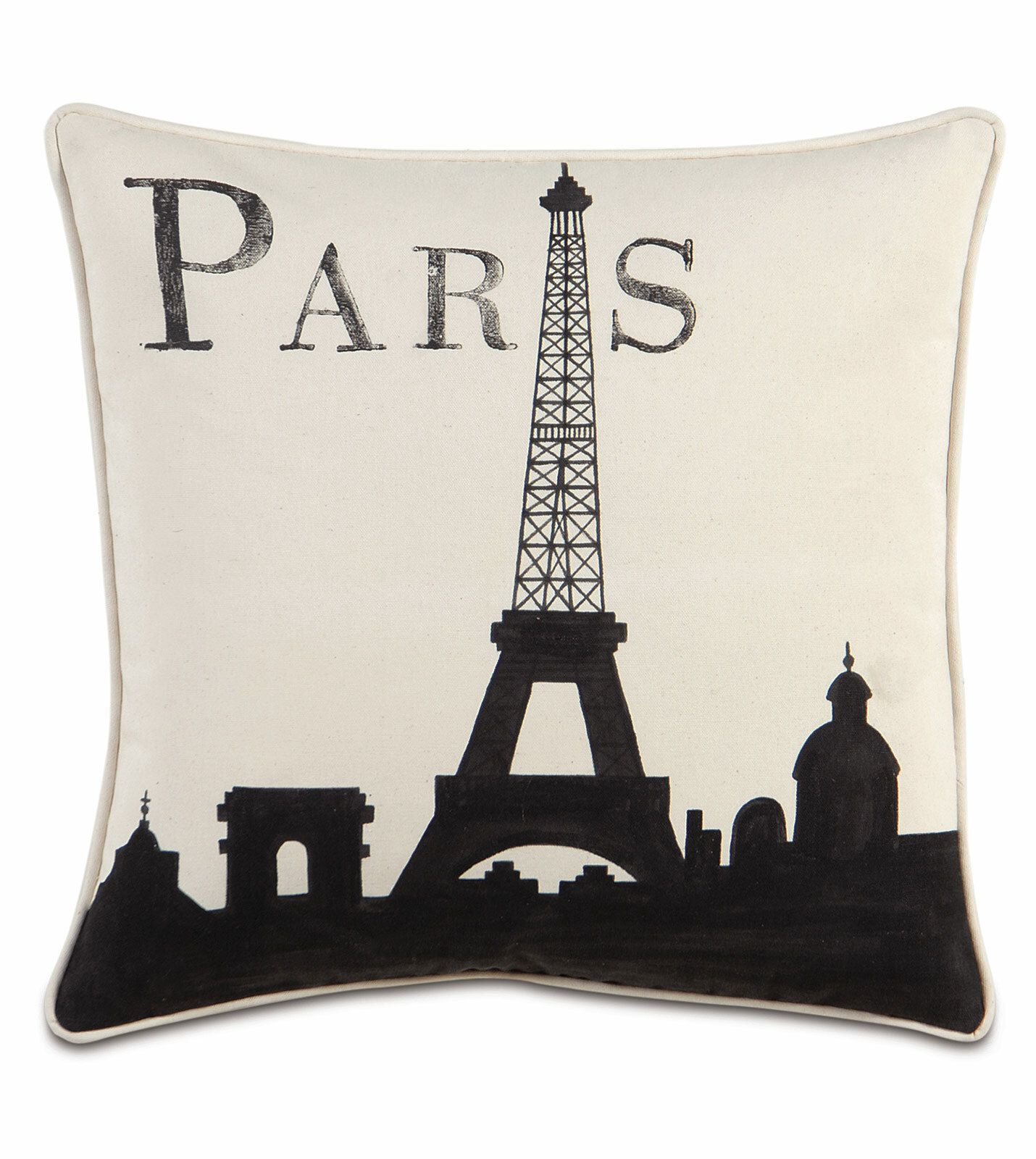 Eastern Accents Passport Paris Skyline Cotton Throw Pillow Wayfair