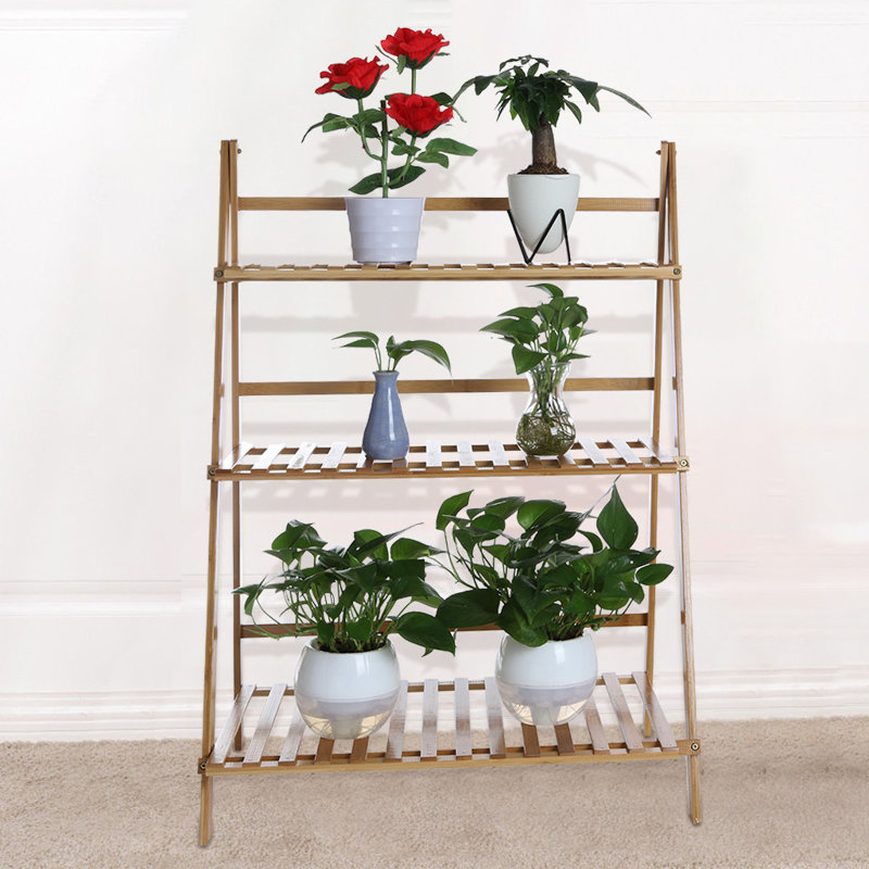 Arlmont &amp; Co. 3Tier Bamboo Plant Stand Planter Rack