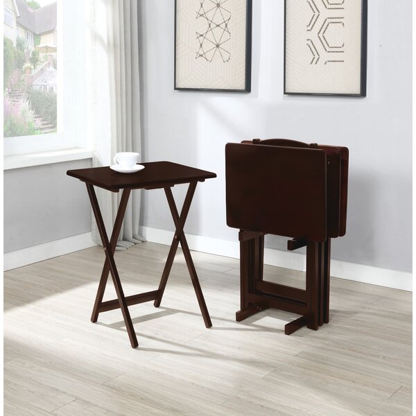 mainstay 5 piece tray table set