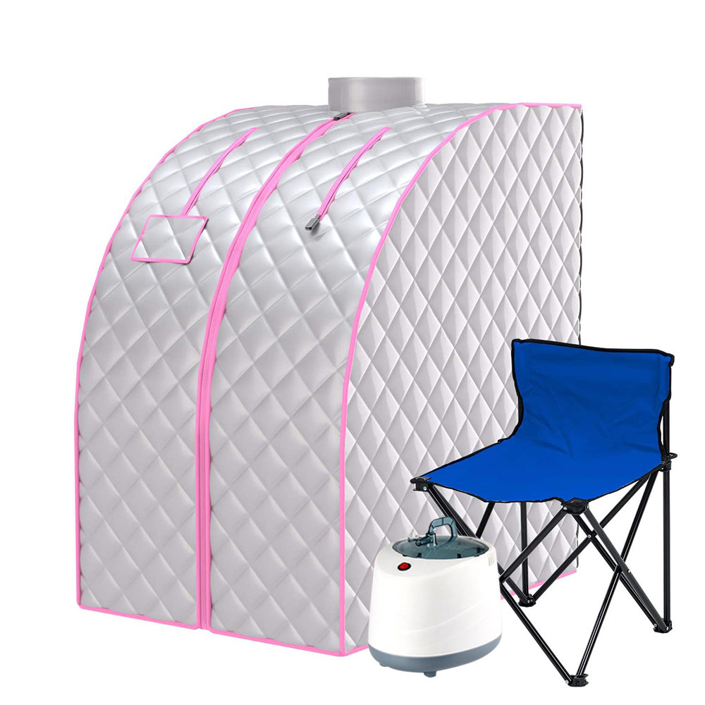 Fireye Portable Folding Steam Sauna 2l One Person Home Sauna Spa For Full Body Slimming Loss Weight W Chair Remote Control Steam Pot Foot Rest Mat Wayfair Ca