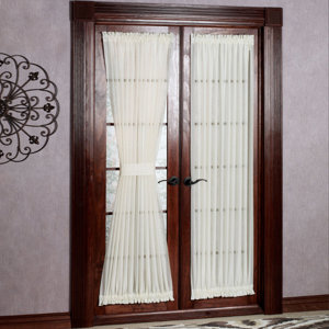 Solid Semi-Sheer Rod Pocket Single Curtain Panel