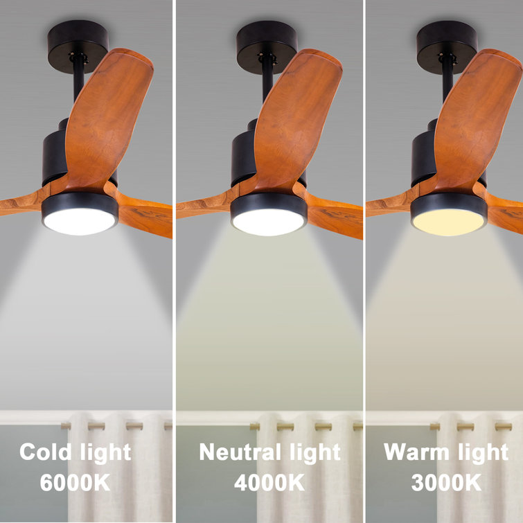 Orren Ellis Quiet 52 Wood Ceiling Fans 