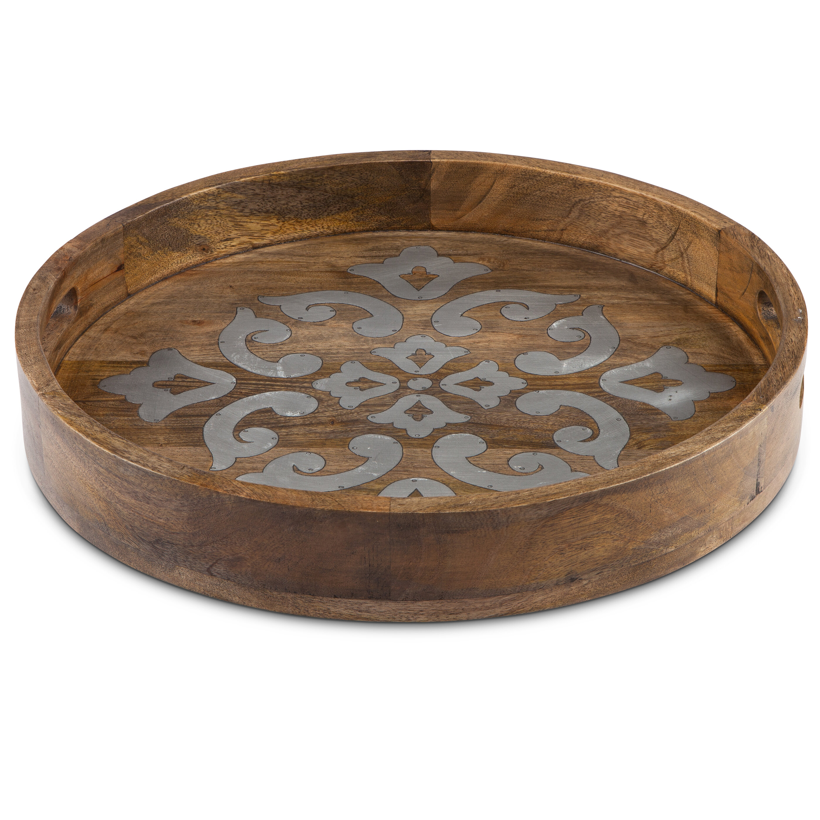 round ottoman tray