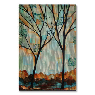 Tall Wall Art Wayfair Tall Trees By Peggy Davis Painting Print Plaque