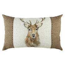 large stag cushion