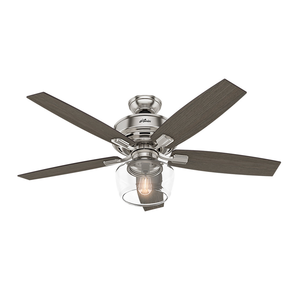 Hunter Fan 52 Bennett 5 Blade Led Ceiling With Remote Reviews Hunter Fan 52 Bennett 5 Blade Led Ceiling With Remote Reviews Wayfair