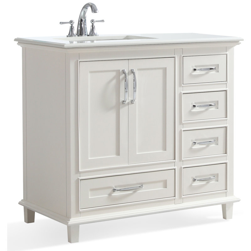 Simpli Home Ariana 37 Single Bathroom Vanity Set Wayfair Ariana 37 Single Bathroom Vanity Set