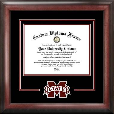 Value Savings $59 Campus Images NCAA Unisex Spirit Diploma Manhattan Black Frame with Bonus Lithograph