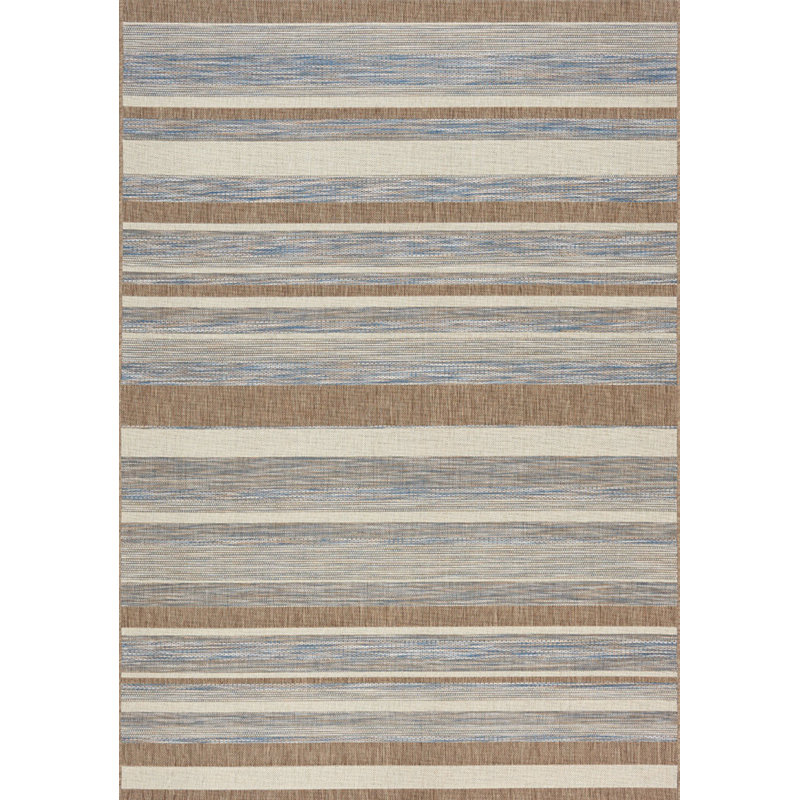Corrigan Studio Memphis Gray Brown Blue Indoor Outdoor Area Rug Reviews Wayfair