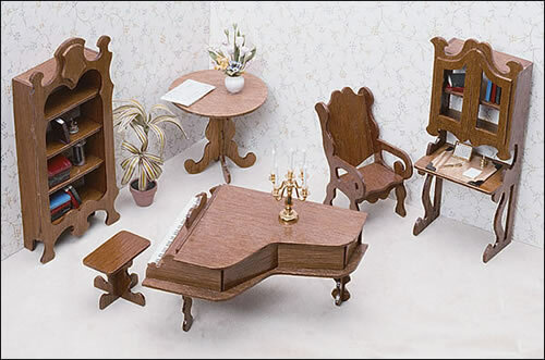 greenleaf 56 piece dollhouse furniture