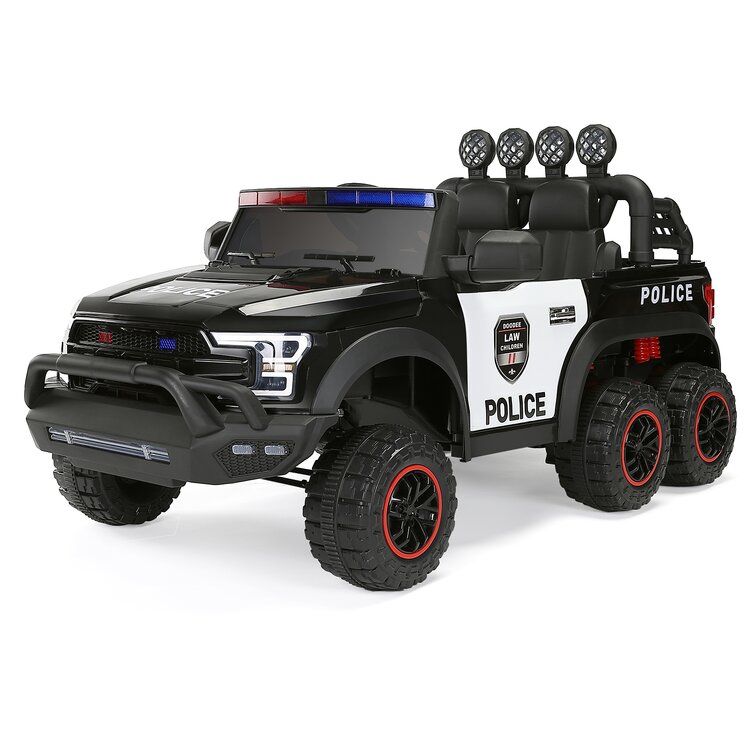 LED Light Toys for Kids Metal Police Car Boys Cool Toy Push Back Open Door