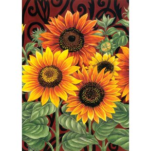 Welcome Sunflowers Bouquet-USA Vintage-Applique Garden Flags Pack-GP104091-BOAA 