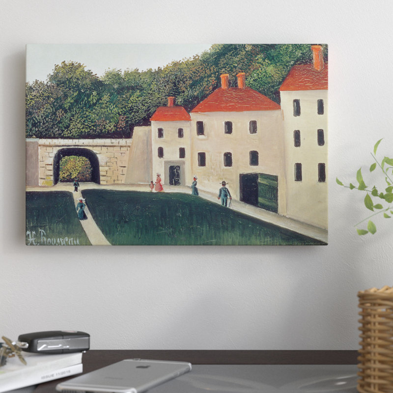 East Urban Home Landscape With An Arch And Three Houses 1907