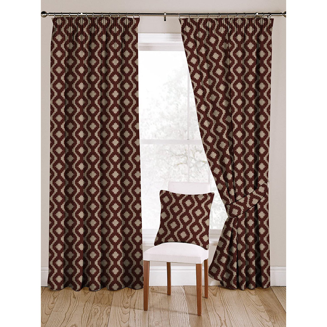 Zilla Arizona Cotton Pencil Pleat Blackout Thermal Curtains