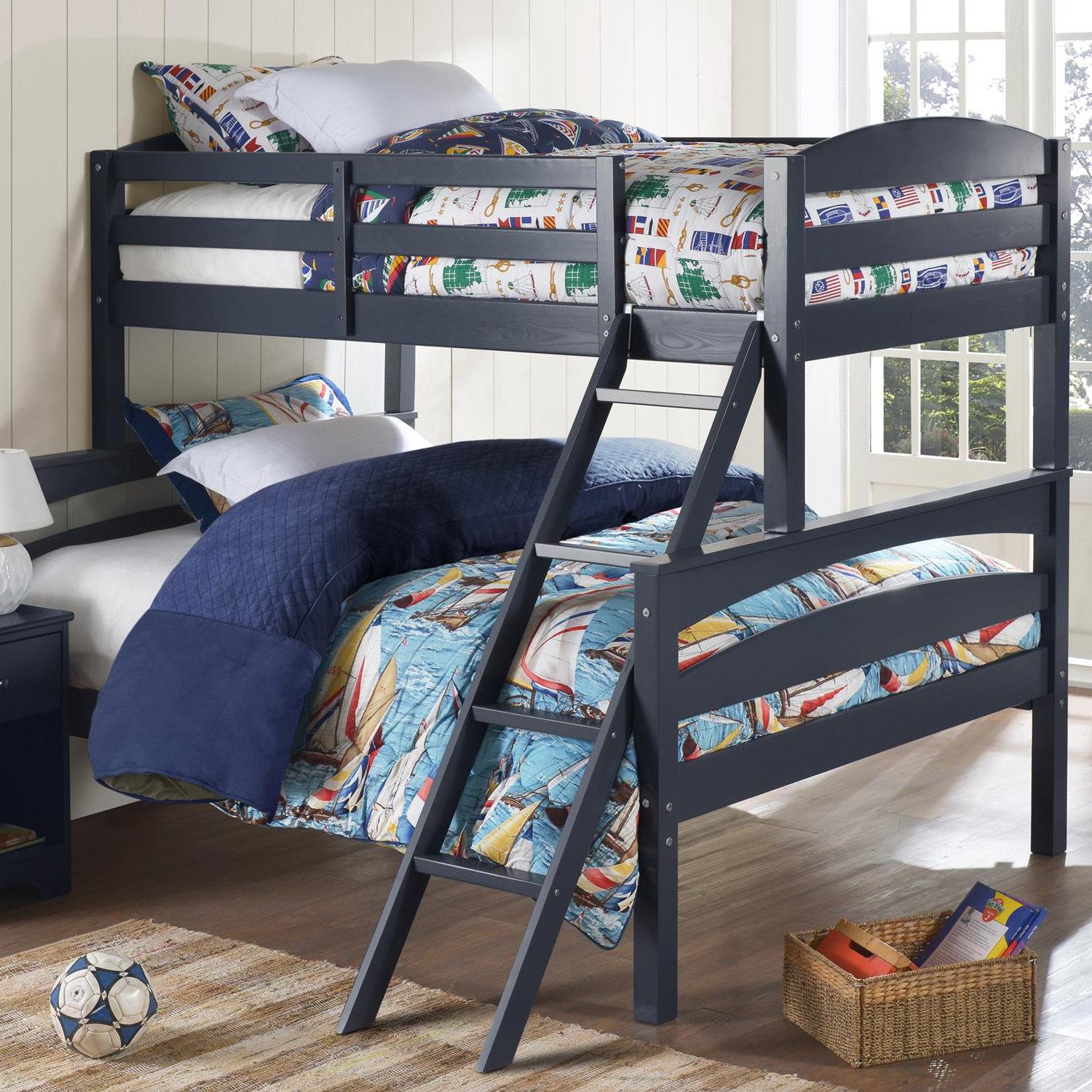 blue bed for kids