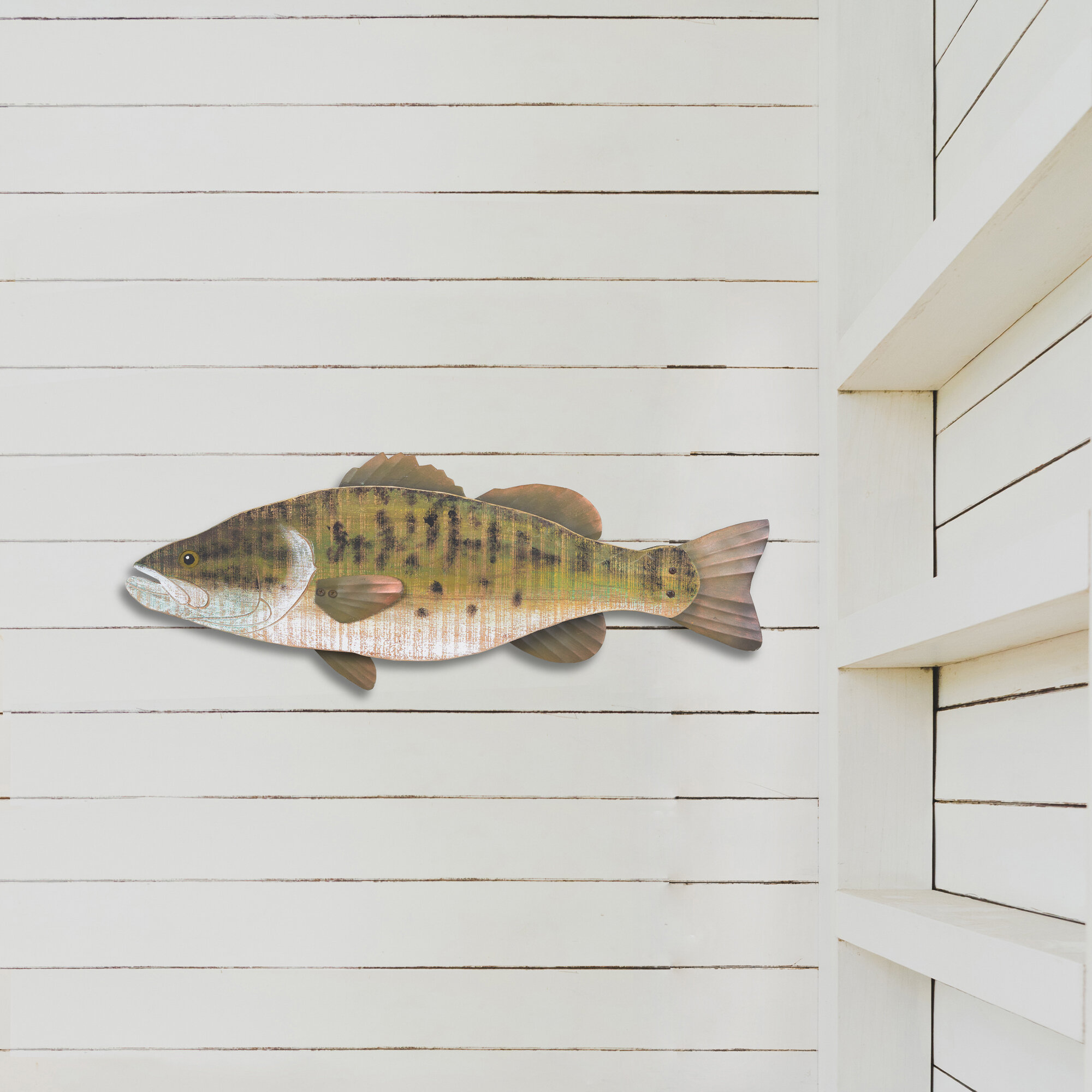 Bass Fishing Wall Decor - Tapestry Black Water Fishing Bass Fish With