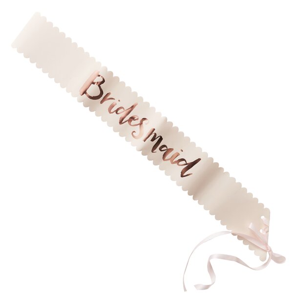 ginger ray bridesmaid sash