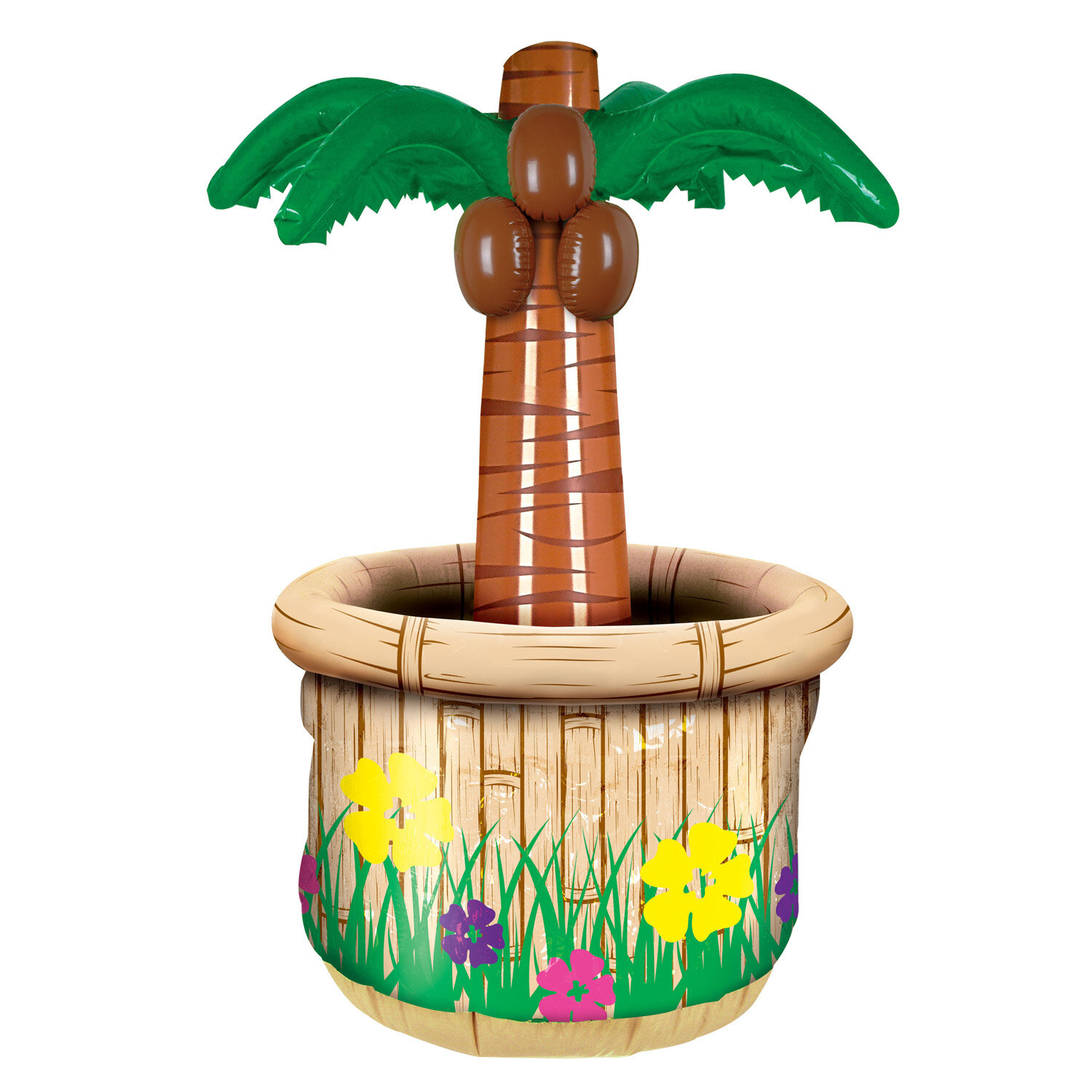 inflatable palm tree drinks cooler