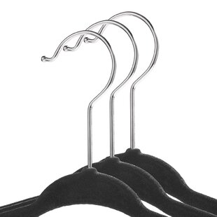 THE ROW Velvet WIDE Hangers Set Of 5 for Suit Jacket Coat Sweater Logo Black 