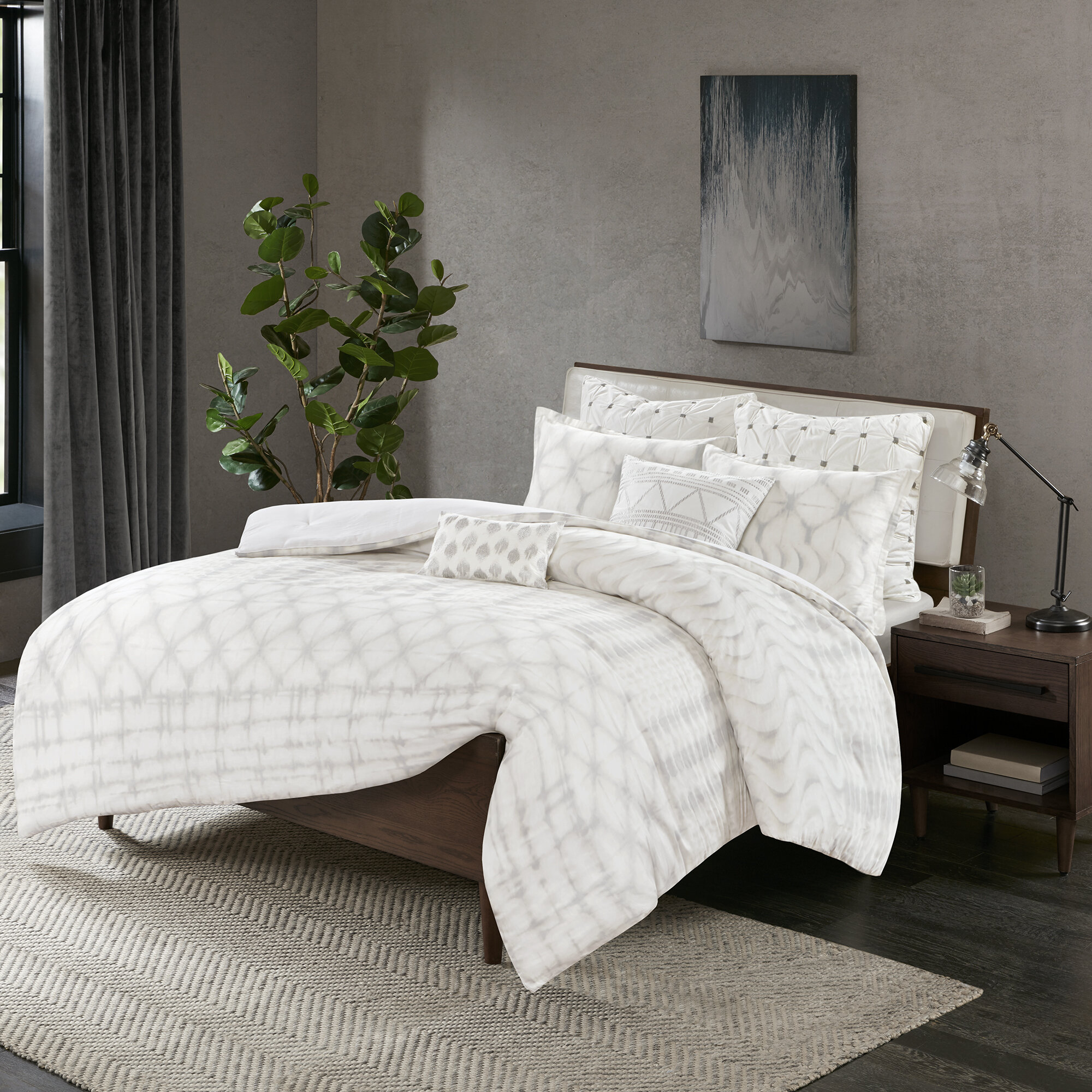 Ultra Soft 7 Piece Luxury Kemp Comforter Set All Season Year