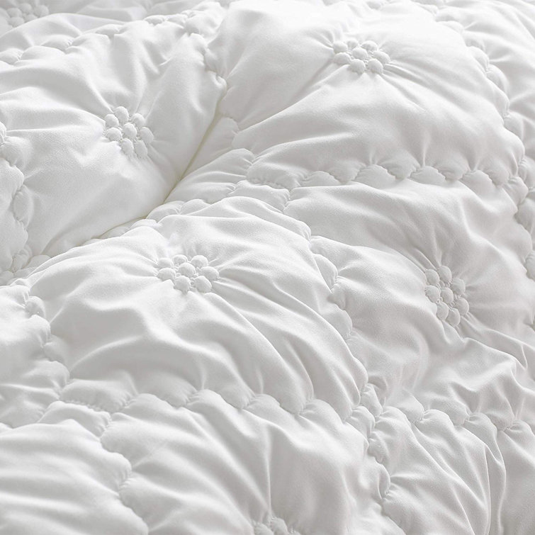 Rosdorf Park Byrne White Microfiber Comforter Set & Reviews Wayfair