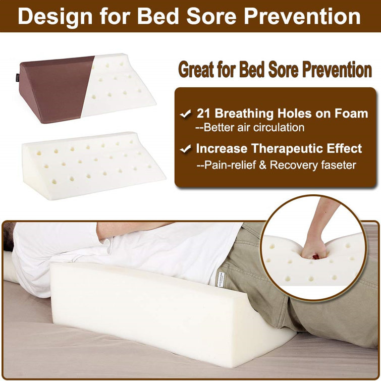 slanted pillows wedge