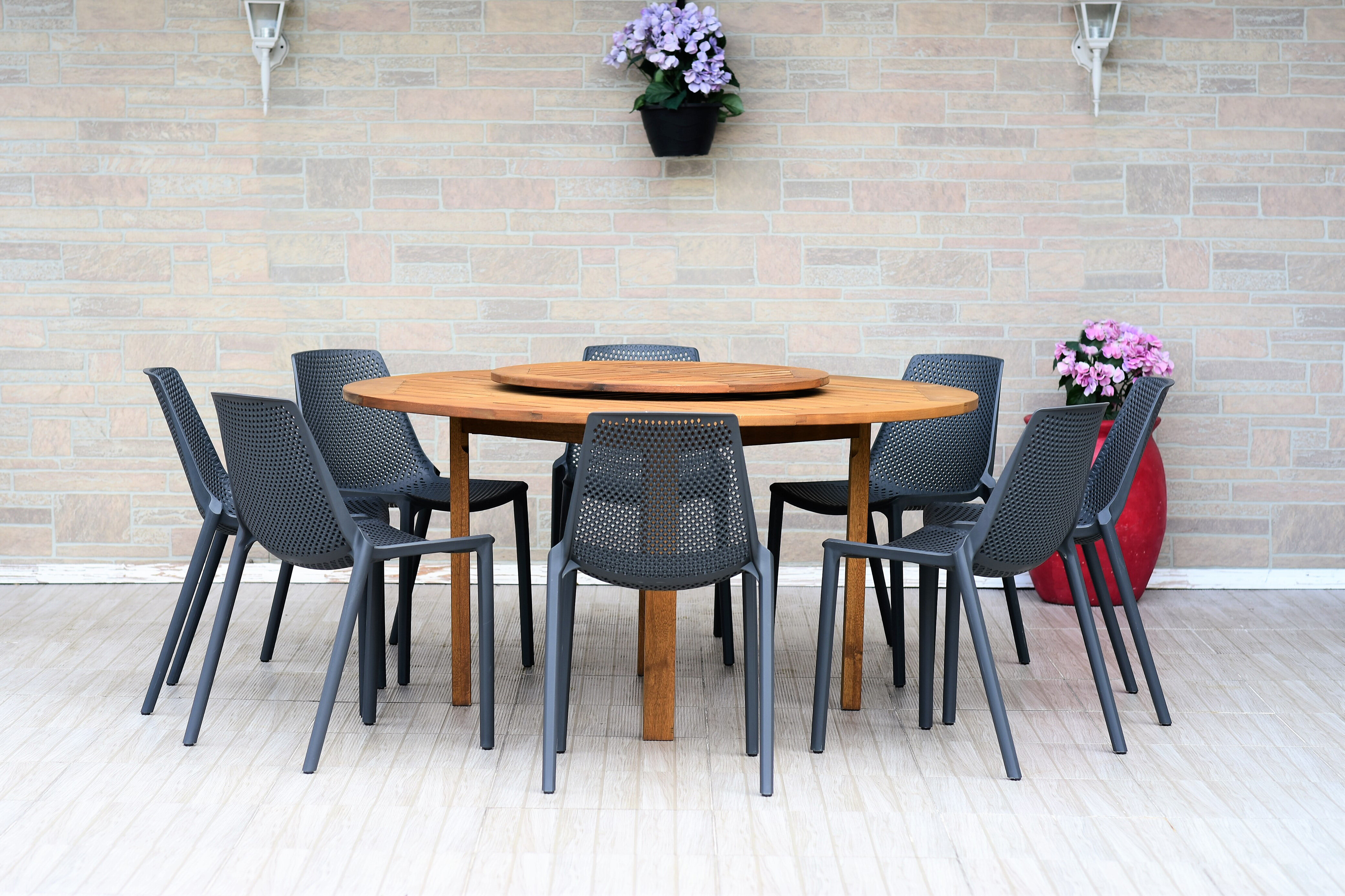 Dimitri 9 Piece Teak Dining Set Reviews Allmodern