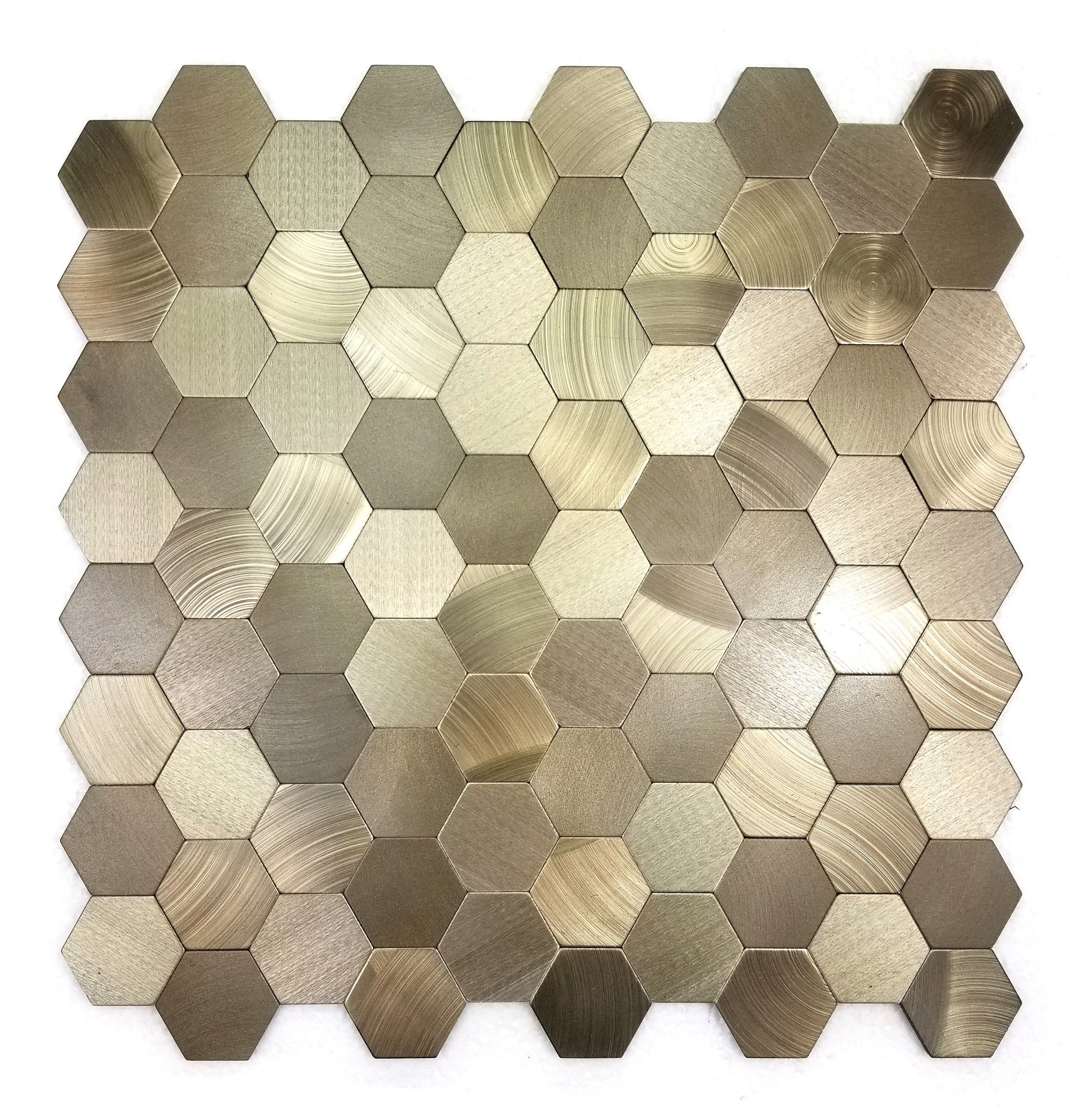 Abolos Enchanted Metals 12 X 12 Metal Peel Stick Mosaic Tile Reviews Wayfair