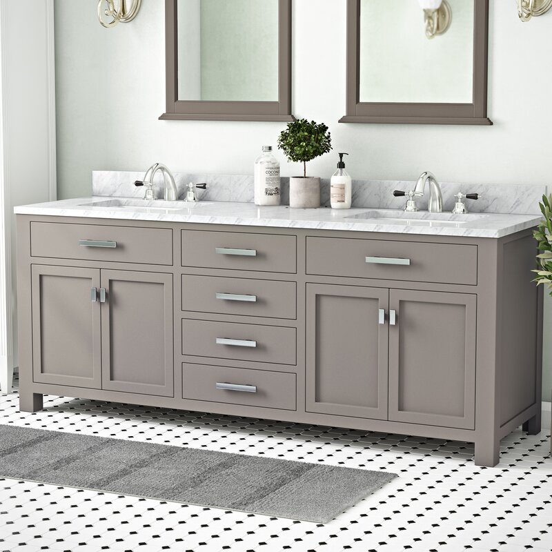 Andover Mills Minnetrista 72 Double Bathroom Vanity Set Reviews Wayfair