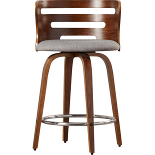 Bar Stools With Backs And Arms Wayfair Co Uk Lucey 61cm Swivel Bar Stool