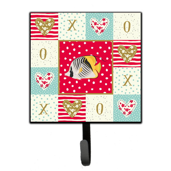 The Holiday Aisle Antonucci Butterfly Fish Love Wall Key Organizer With Key Hooks Wayfair