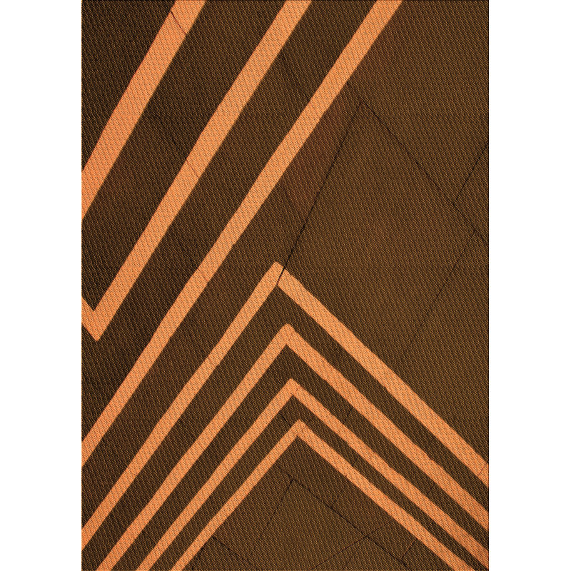 East Urban Home Gil Geometric Wool Orange Area Rug Wayfair Ca