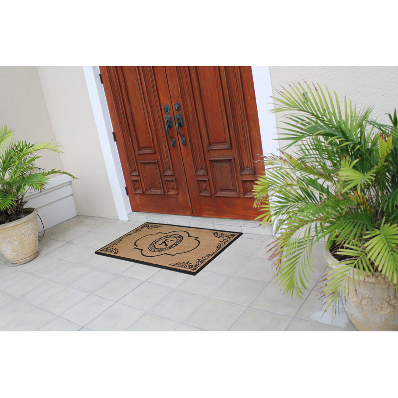 outdoor monogrammed door mat