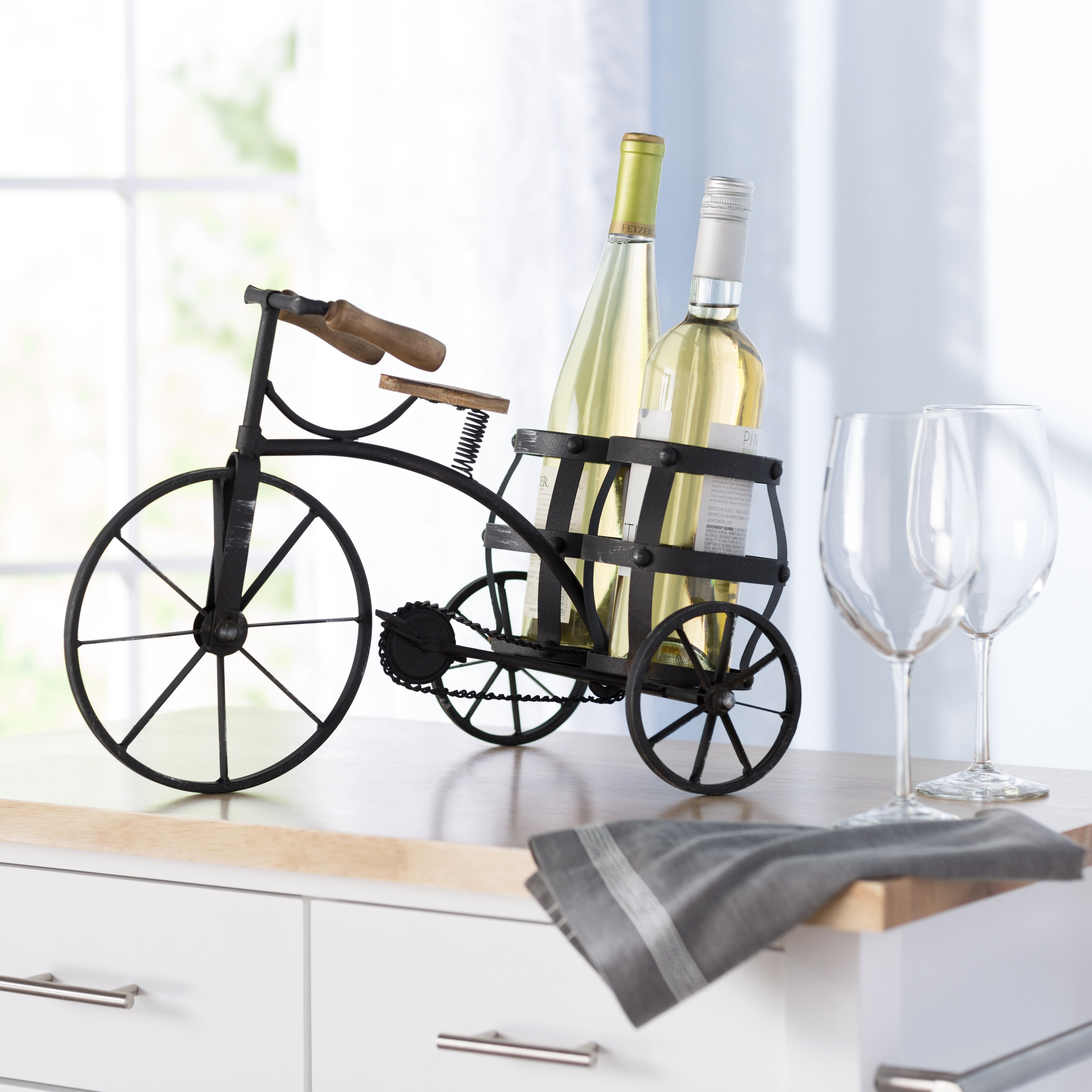 Williston Dudley Tabletop Wine Bottle Rack in Black & Reviews