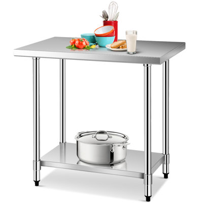 24'' W x 36'' L Stainless Steel Prep Station