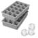 Tovolo Perfect Cube Silicone Ice Mold Freezer Tray Of 1.25" Cubes For Whiskey, Bourbon, Spirits & Liquor, BPA-Free Silicone, Fade Resistant, Set Of 2