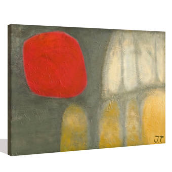 Art Excuse Red Dot 2 By Josefa Tscharmann Painting On Canvas In