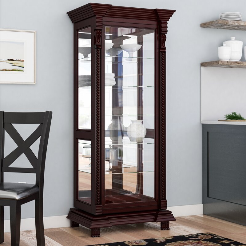 Astoria Grand Ansel Curio Cabinet Reviews Wayfair