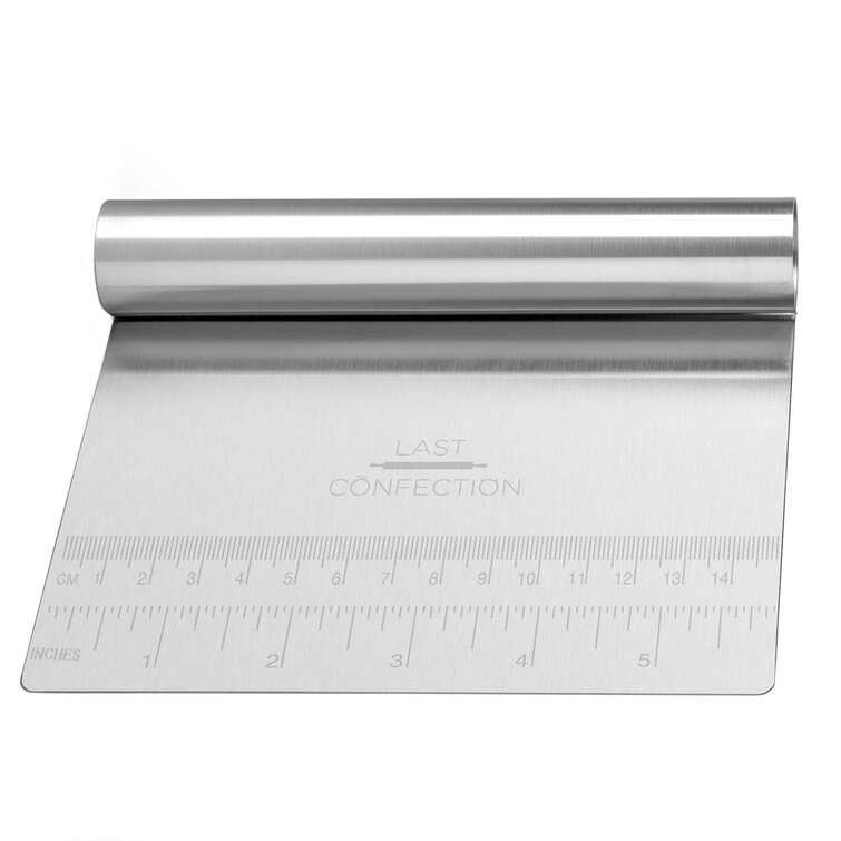 Stainless Steel Pastry Bench Scraper & Dough Cutter - Last Confection