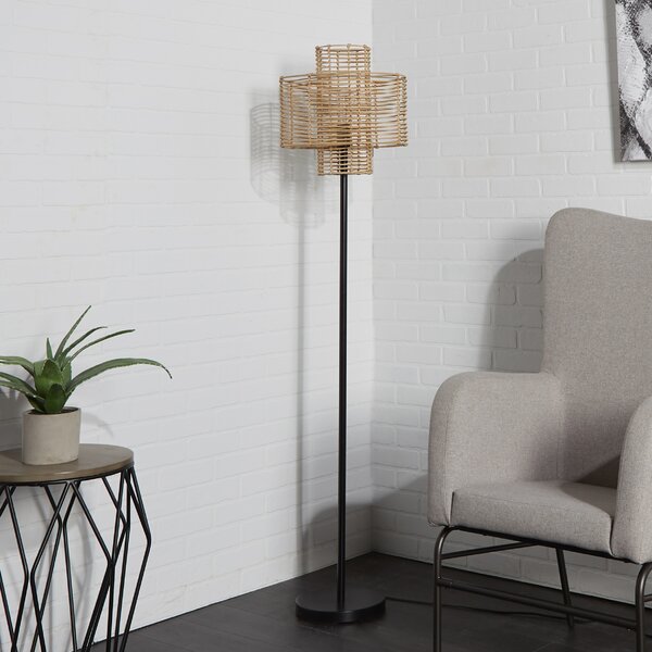 rattan floor lamp shade