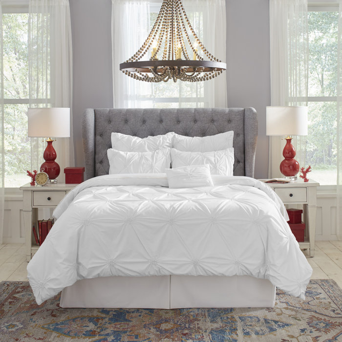 House Of Hampton Allain Knotted Pintuck Comforter Set Reviews