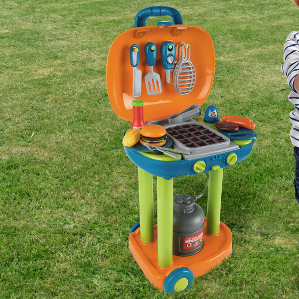 Outdoor Grill Toy Cooking Grow Fixin Fun BBQ Grill Toys Food Set 