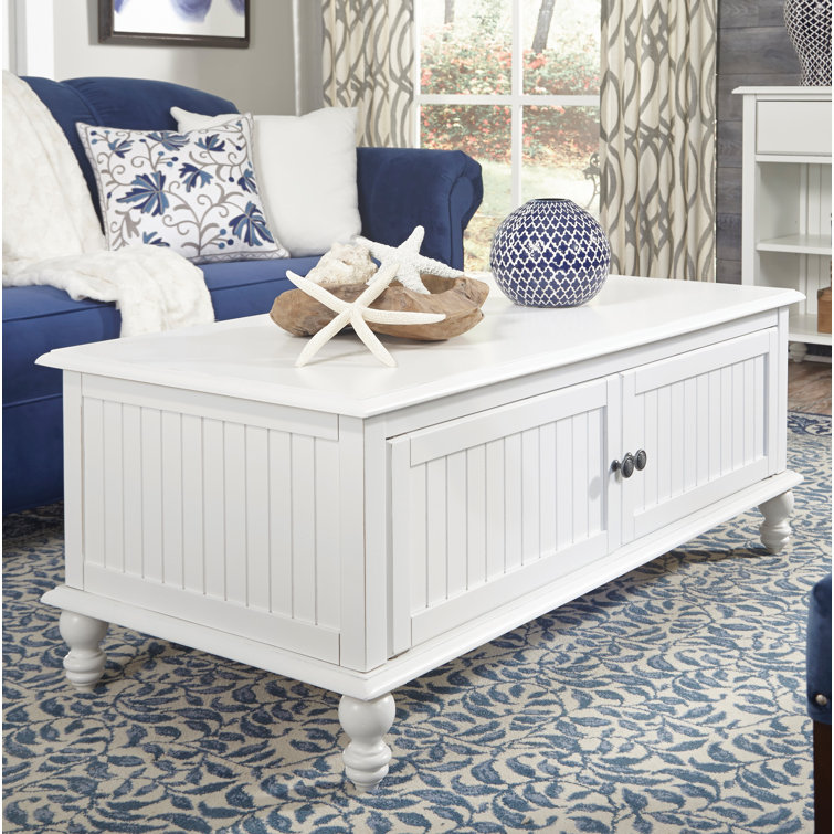 Rosecliff Heights Witherspoon Solid Wood Coffee Table With Storage Reviews Wayfair