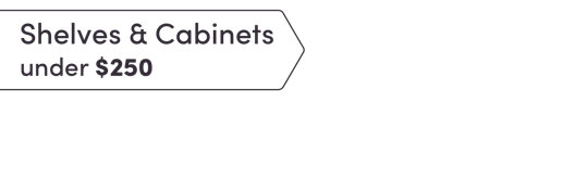 Shelves & Cabinets under $250