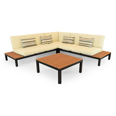 Karl Nelson Outdoor Furniture Modern Patio Sofa With Cushions Outdoor Furniture Modern Patio Sofa